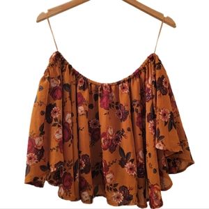Floral Off The Shoulder Shirt